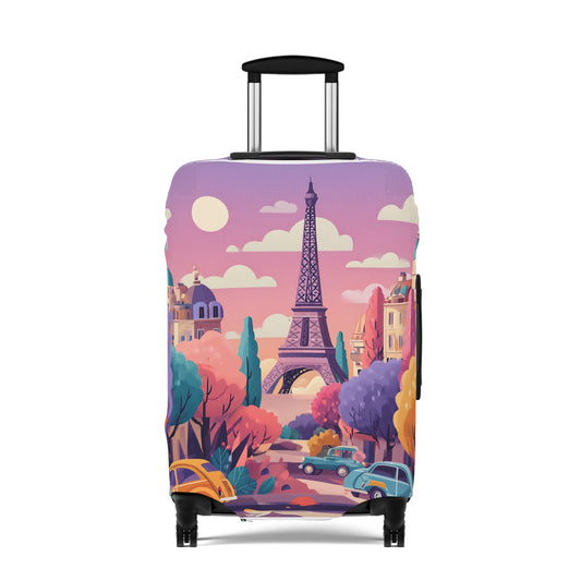 Parisian Dream Luggage Cover | Travel Accessory, Suitcase Protector, Gifts for Travelers, Custom Travel Gear