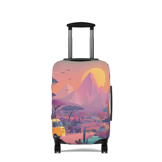 African Safari Luggage Cover | Travel Accessory, Suitcase Protector, Gifts for Travelers, Custom Travel Gear