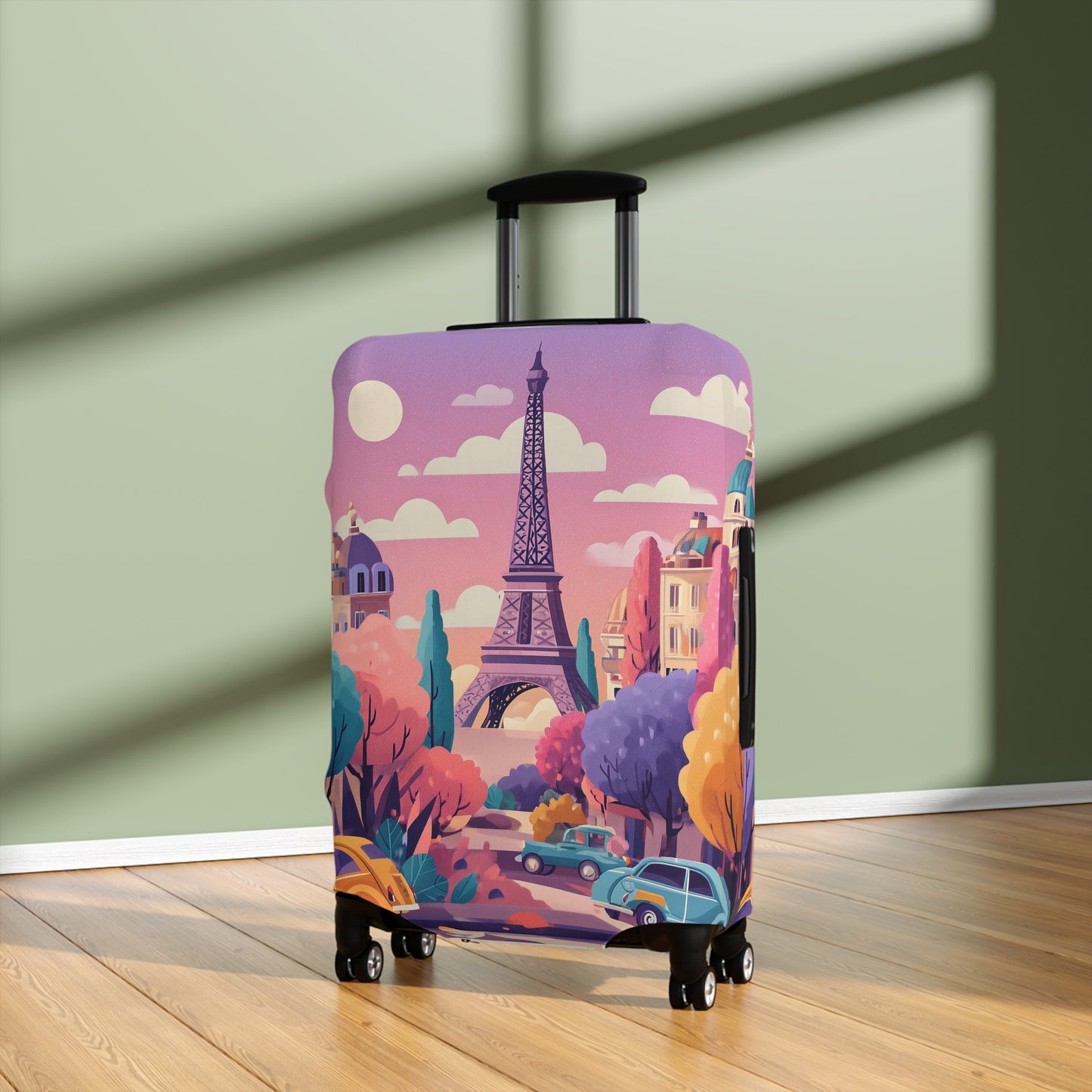 Parisian Dream Luggage Cover | Travel Accessory, Suitcase Protector, Gifts for Travelers, Custom Travel Gear