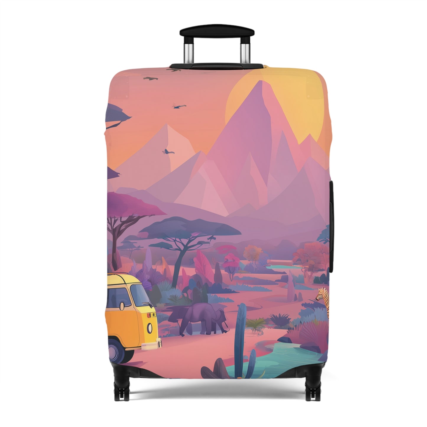 African Safari Luggage Cover | Travel Accessory, Suitcase Protector, Gifts for Travelers, Custom Travel Gear