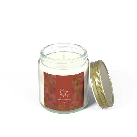 Mango Coconut Travel Candle - Made with Coconut Apricot Wax