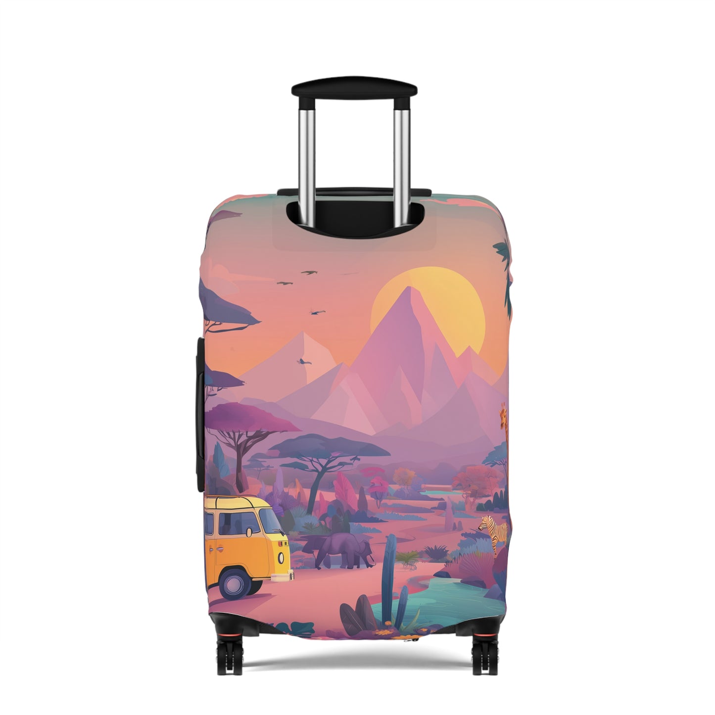 African Safari Luggage Cover | Travel Accessory, Suitcase Protector, Gifts for Travelers, Custom Travel Gear