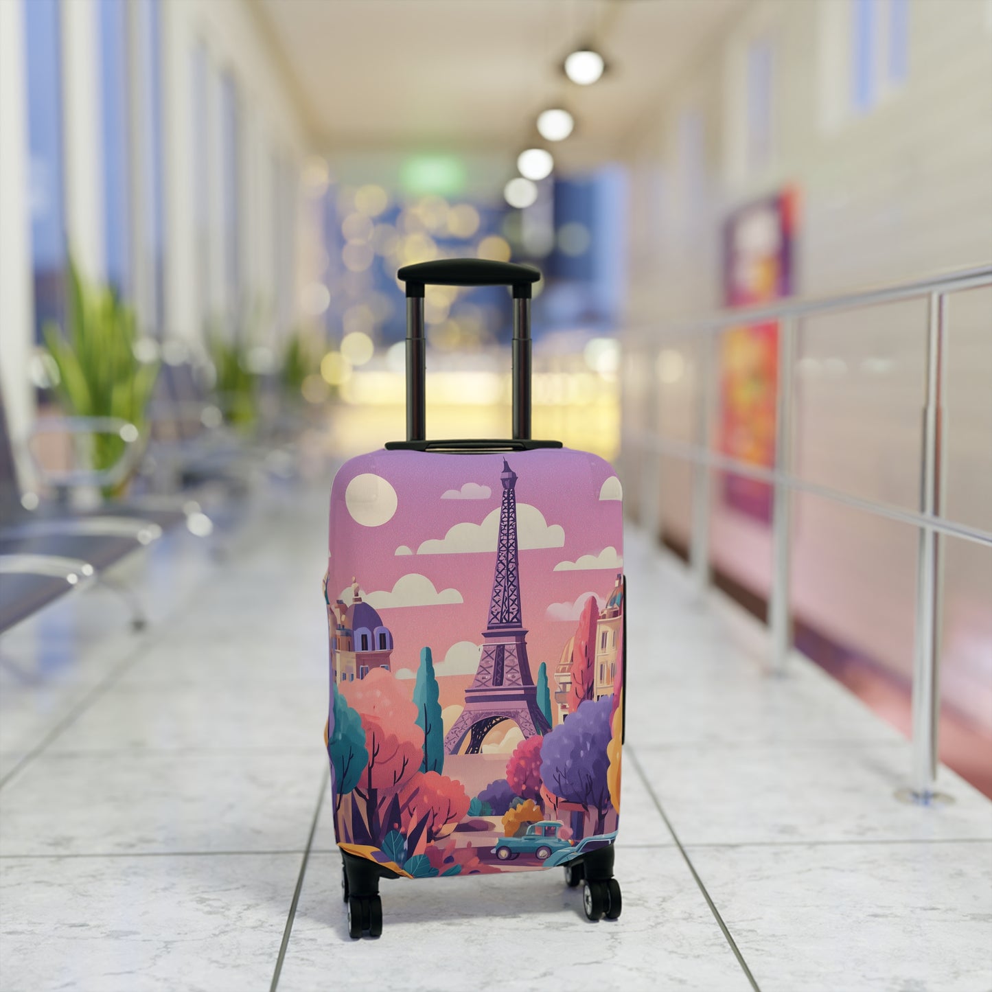 Parisian Dream Luggage Cover | Travel Accessory, Suitcase Protector, Gifts for Travelers, Custom Travel Gear
