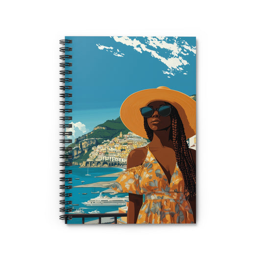 Passport Pages Journal - Amalfi Coast Edition - Ruled Line Spiral Notebook