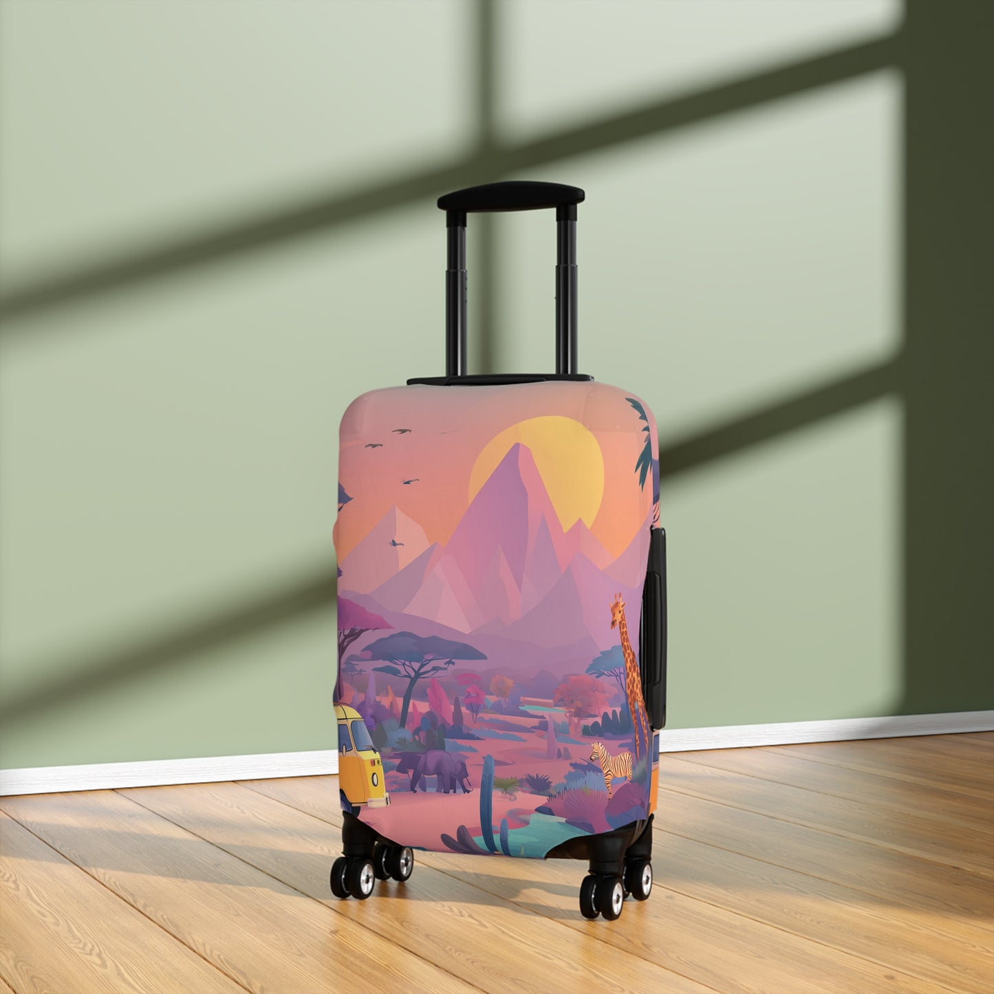 African Safari Luggage Cover | Travel Accessory, Suitcase Protector, Gifts for Travelers, Custom Travel Gear
