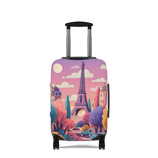 Parisian Dream Luggage Cover | Travel Accessory, Suitcase Protector, Gifts for Travelers, Custom Travel Gear