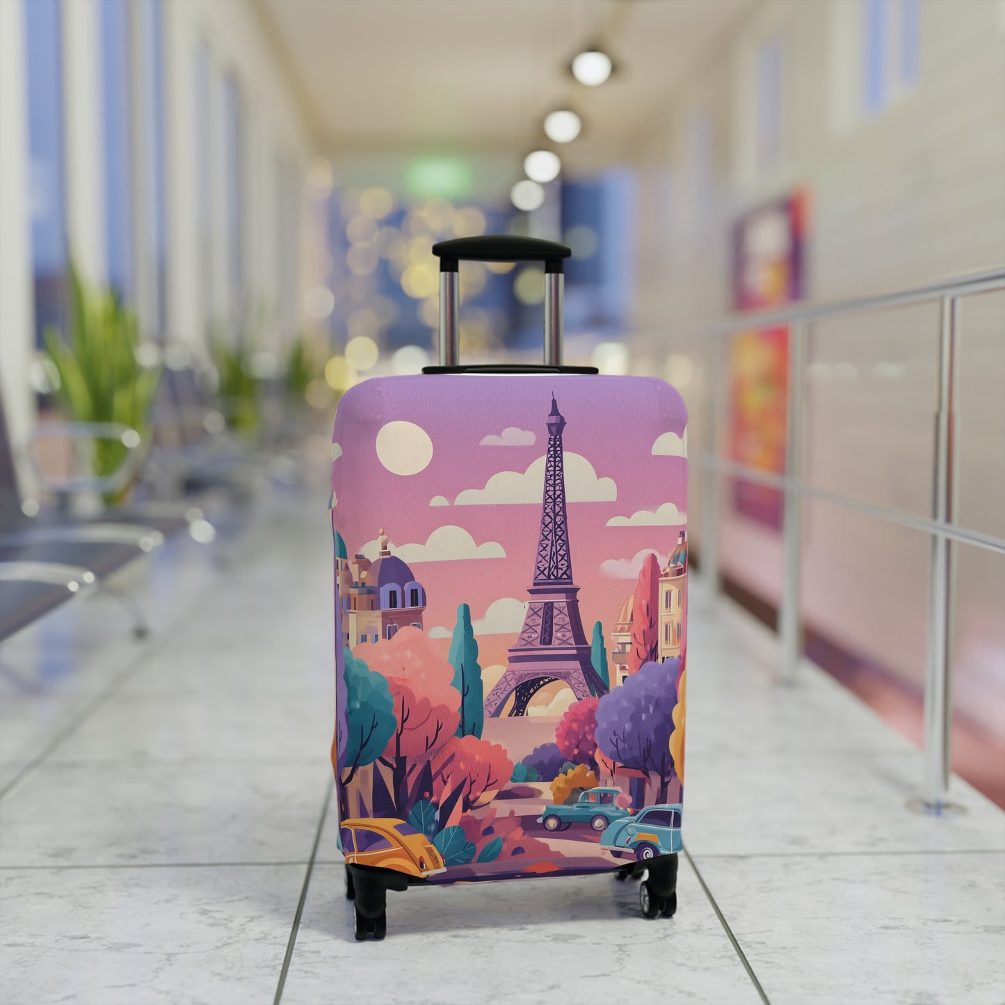 Parisian Dream Luggage Cover | Travel Accessory, Suitcase Protector, Gifts for Travelers, Custom Travel Gear