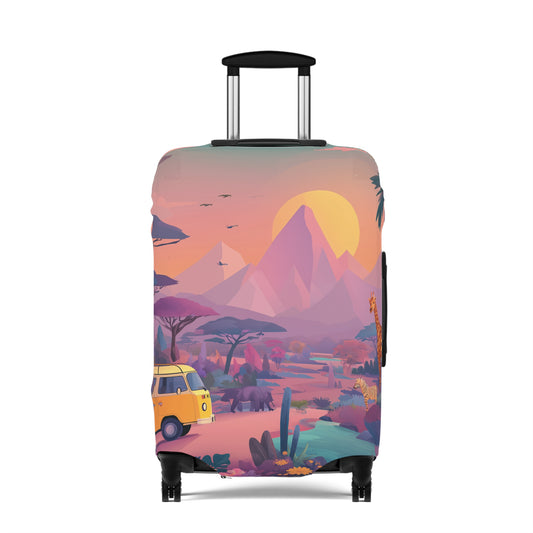 African Safari Luggage Cover | Travel Accessory, Suitcase Protector, Gifts for Travelers, Custom Travel Gear