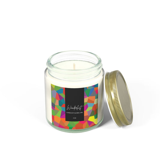 Wanderlust Travel Candle - Made with Coconut Apricot Wax