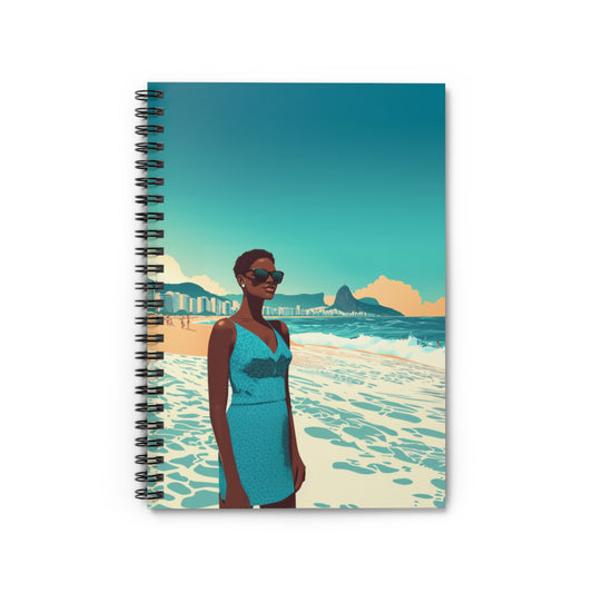 Passport Pages Journal - Brazil Edition - Ruled Line Spiral Notebook