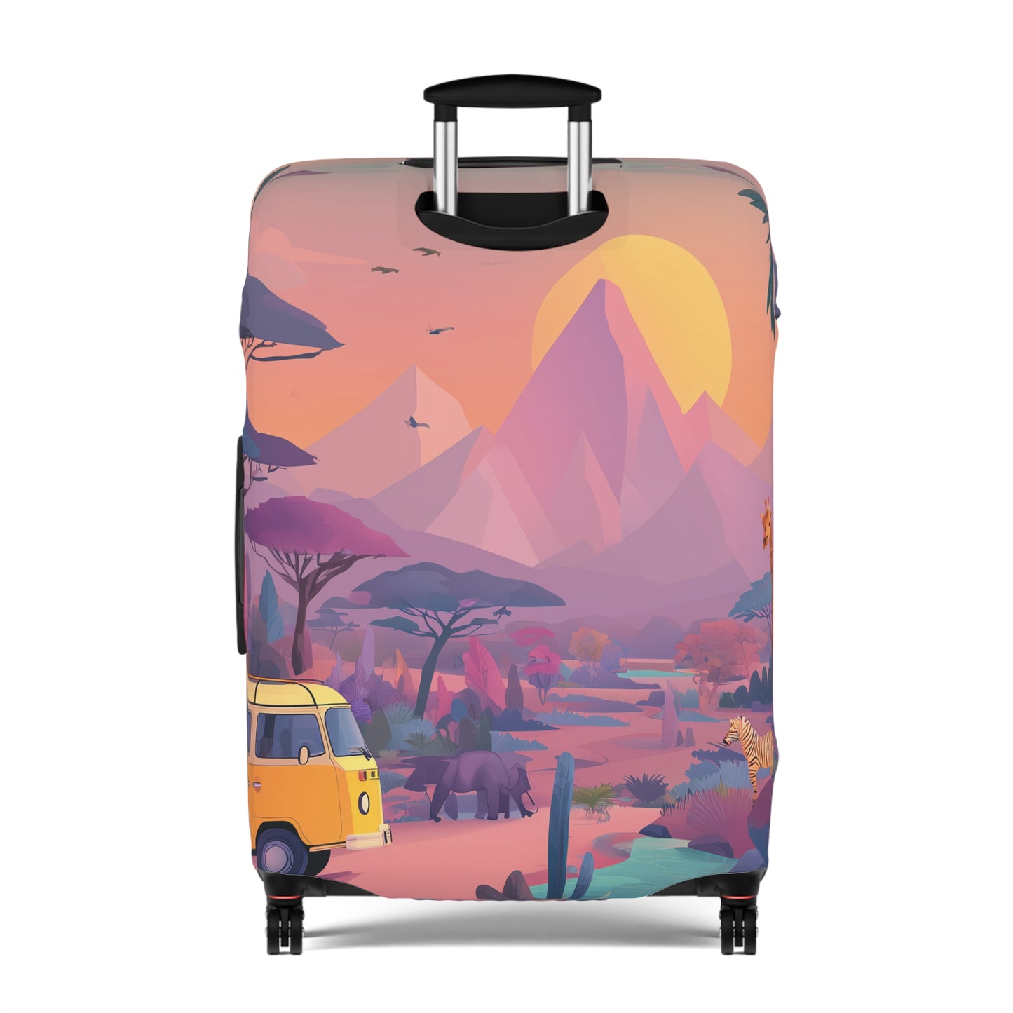 African Safari Luggage Cover | Travel Accessory, Suitcase Protector, Gifts for Travelers, Custom Travel Gear
