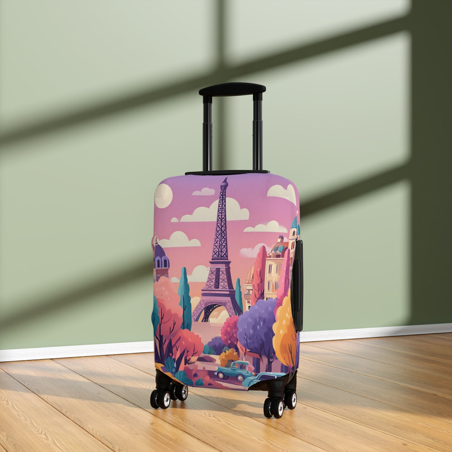 Parisian Dream Luggage Cover | Travel Accessory, Suitcase Protector, Gifts for Travelers, Custom Travel Gear