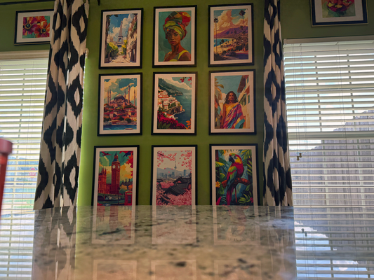 Travel Wall Art Poster Bundle - Set of 12 Digital Download