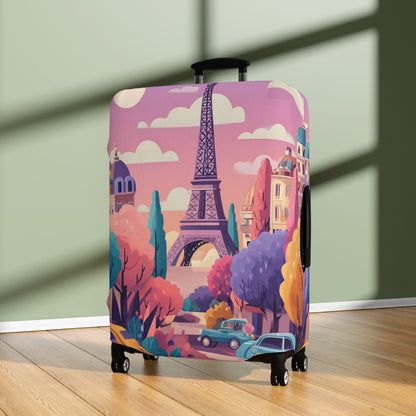 Parisian Dream Luggage Cover | Travel Accessory, Suitcase Protector, Gifts for Travelers, Custom Travel Gear