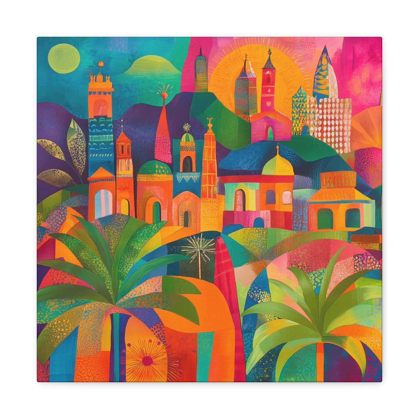 Ancient City Artwork on Canvas