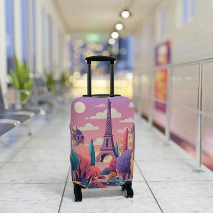 Parisian Dream Luggage Cover | Travel Accessory, Suitcase Protector, Gifts for Travelers, Custom Travel Gear