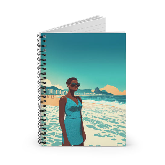 Passport Pages Journal - Brazil Edition - Ruled Line Spiral Notebook