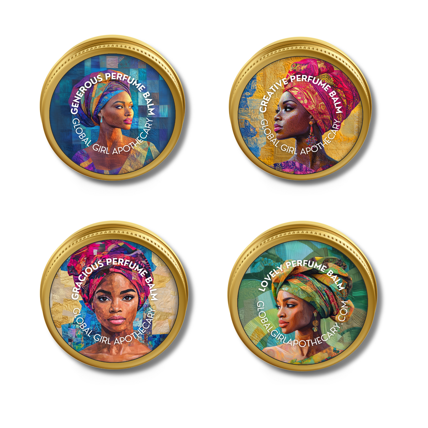 Perfume Balm Gift Set - Headwraps Edition